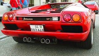 Hill Climb Steckborn 2023  Lamborghini Diablo VT Countach LP 400 S De Tomaso Pantera amp More [upl. by Nolyarb]