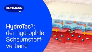 HydroTac® hydrophile Schaumstoffverband der trockene Wunden feucht amp feuchte Wunden trocken hält [upl. by Petes122]