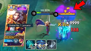 TUTORIAL LANCELOT NEW SEASON BEST ONE SHOT BUILD AND EMBLEM😱 EASY RANK UP [upl. by Anileba]