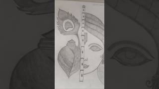 Drawing Lord Krishna  Step by Stepshorts trending [upl. by Aarika]