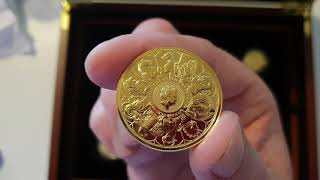 Royal Mint 2021 1 oz Gold Queens Beasts Completer Coin [upl. by Acimat350]