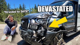 Our New RV is Destroyed – Wrecked in a Crash our worst day of RV Life [upl. by Nanon]