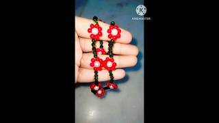 How to make necklaces diy youtube craft necklace shortsh [upl. by Elorak]