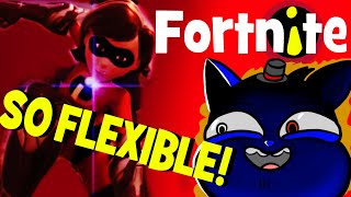 Elastigirl in Fortnite [upl. by Airdnassac]