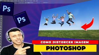 Como distorcer imagem no photoshop [upl. by Ainos49]