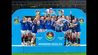 Double Cup Winners 2324Rangers Women [upl. by Ancell]