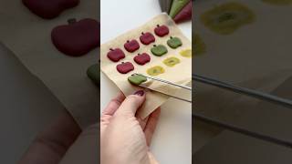 Apple basket cookie🍎🧺 recipes and supplies linked in my bio cookiedecorating asmr satisfying [upl. by Atolrac]