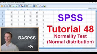 SPSS 48 Normality Test Normal Distribution [upl. by Ad]