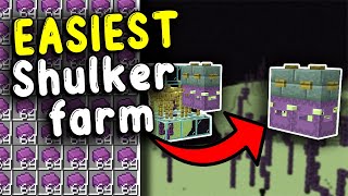 The EASIEST Shulker Farm in Minecraft Bedrock 121 [upl. by Carter814]