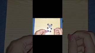 Easy Panda craft with clay for beginners art drawing cute easy viral reels Panda shortsdiy [upl. by Wolsniw]