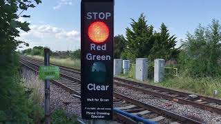 Globe Inn Footpath Level Crossing Gloucestershire 07072023 [upl. by Uos]