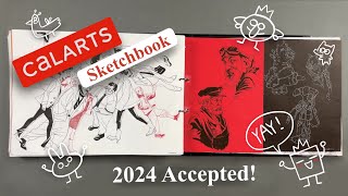 Emily’s ACCEPTED Calarts Sketchbook 2024 [upl. by Vinita445]