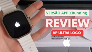 RÃ‰PLICA APPLE WATCH ULTRA LOGO DA MAÃ‡Ãƒ VERSÃƒO APP XRUNNING  MELHOR DE 2023 REVIEW [upl. by Cha]