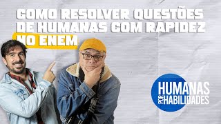 Como Resolver Questões de Humanas com Rapidez no ENEM [upl. by Ellehcal]