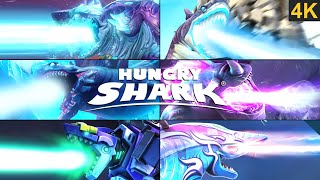 ALL LASER SHARKS TRAILER amp MOVIE COMPILATION  HUNGRY SHARK WORLD ABYSSAL SHARK UPDATE 4K [upl. by Moule806]