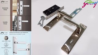 Mortise Door Lock Unboxing Godrej mortise Lock Handle  Mortise Lock Set  Mortise Handle Set [upl. by Jenica]