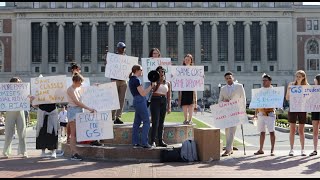 Columbia GS students protest unequal financial aid [upl. by Yehsa855]