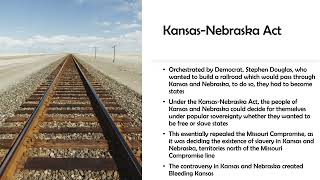 ALEVEL KansasNebraska Act amp Impacts  Topic 3  America A Nation Divided [upl. by Essyle]