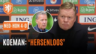 Koeman noemt Valentijn Driessen hersenloos in felle discussie na Nederland  Hongarije 40 [upl. by Adila]