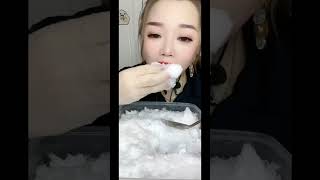 Ice Chunks Mouth stuffing Asmr [upl. by Nirad]