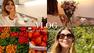 weekly vlog l travel to NYC back home farmers market haul etc [upl. by Idonah]