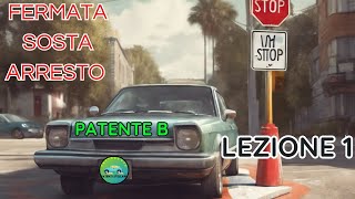 PATENTE B 2024  FERMATA SOSTA ARRESTO N 1 patentistellari [upl. by Crary]