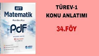 Eğitim Vadisi AYT Mat Pdf Föy34 Türev1 Konu Anlatımı [upl. by Morgen154]