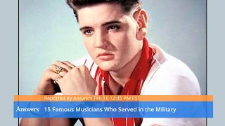 Famous Musicians Who Served In The Military [upl. by Nytsrik]