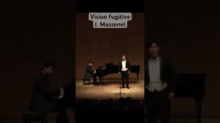 Vision fugitiveMassenet opera music classicalmusic singer cover musicaltheatre [upl. by Nessah220]