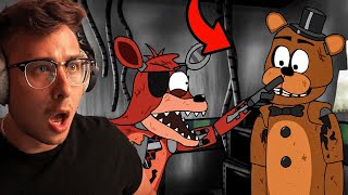 NEW FNAF FAN REACTS TO ALL 5 AM AT FREDDYS BY PIEMATIONS [upl. by Armallas909]