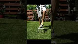 Manual Lawn Aerator lawn aerator shorts diy [upl. by Elmira]