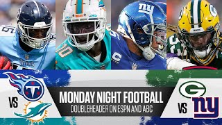 Dolphins vs Titans  Packers vs Giants  NFL Week 14 MNF DoubleHeader  Live Commentary amp Reaction [upl. by Jenny170]