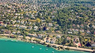 Drone Views of Switzerland in 4k Zollikon amp Küsnacht Goldbach  Zurich [upl. by Zednanref]