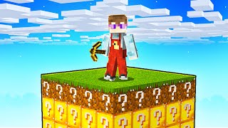 MINECRAFT ale NA JEDNYM LUCKY BLOCK CHUNKU [upl. by Quintana]