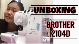 Brother 2104D overlock machine｜unboxing [upl. by Ellenoj129]