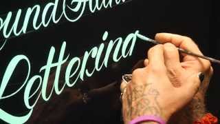 Roundhand Lettering Demo by Glen Weisgerber [upl. by Stanzel992]