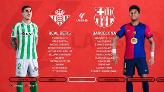 Betis x Barcelona  La Liga 20242025  16° Rodada SIMULAÇÃO [upl. by Korman]