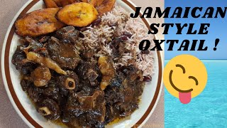 How To Make Jamaican Oxtail  Easy Step By Step Recipe  No Beans [upl. by Elleret]