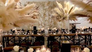 BOHO CHIC PAMPAS GRASS EVENT DESIGN WEDDING RECEPTION DECOR [upl. by Bander]