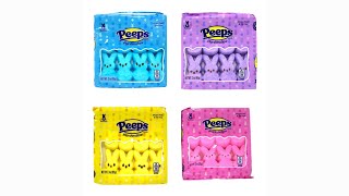 Easter Peeps Candy Marshmallow Bunnies Bulk Assorted Colors Basket Stuffers Pack of 4 [upl. by Ranzini]