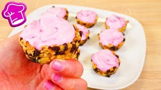 Süße Haferflocken Bananen Schälchen mit Schokostücken amp Früchte Quark Füllung  Yummy [upl. by Keegan]