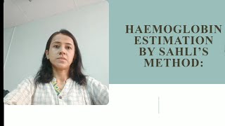 Haemoglobin estimation by Sahlis method in Hindi [upl. by Aseen]