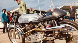 KEMPTON PARK Motorcycle Autojumble  Malle Mile SUZUKI Beach Racer YAMAHA RD60 HONDA S90 Sport Bikes [upl. by Ayisan]