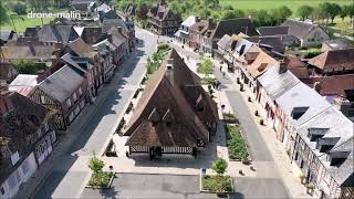 Visite de Beuvron en Auge un des plus beaux villages de France filmé par un drone [upl. by Nalor609]