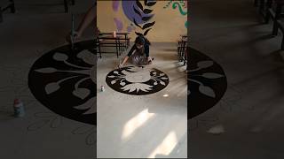 Floor Art Series Episode 1 shorts art painting drawing walldecor school teacher vlog class [upl. by Attlee]