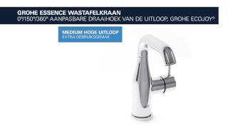 GROHE Essence New  de wastafelkraan met instelbaar draaibereik [upl. by Haeckel]