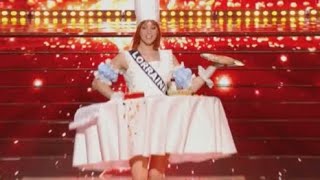 Miss France 2024  Miss Loraine devient la risée avec sa robe table à manger [upl. by Kehsihba]