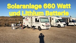 Megagroße Solaranlage 660 Watt für Guidos Wohnmobil [upl. by Anenahs]