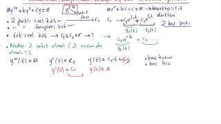 30 Diferansiyel Denklemler  2 basamak lineer homojen sabit katsayılı  Tekrarlayan kökler 1 [upl. by Ayad548]