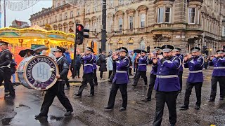 Larkhall Purple Heroes Flute BandNetherton road flute band  Apprentice boys of Derry 2023 [upl. by Farlee]